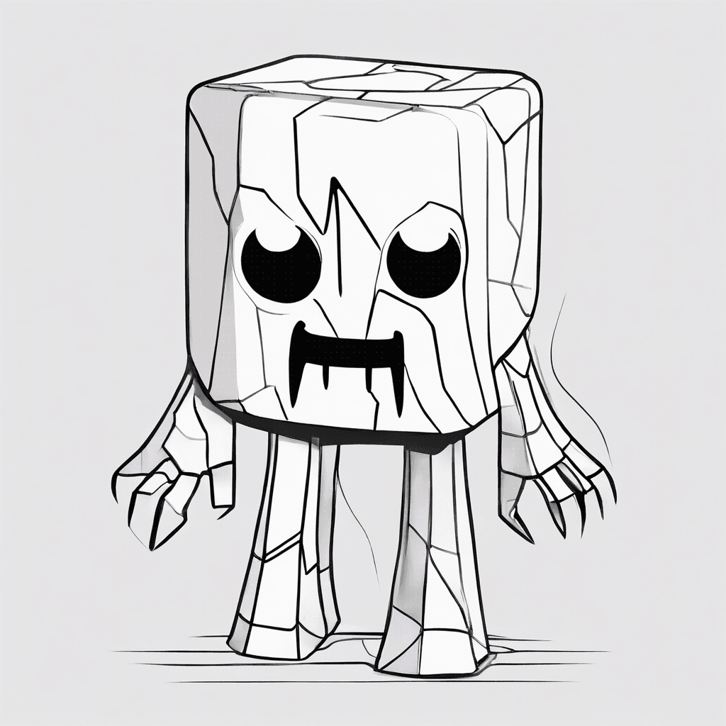 Additional ghast coloring page 2