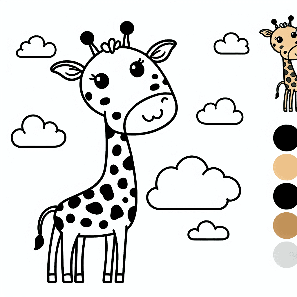 giraffe coloring pages