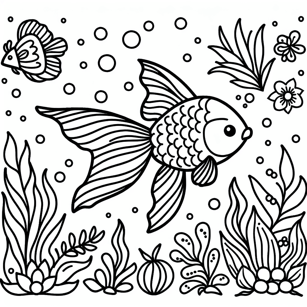 goldfish coloring pages