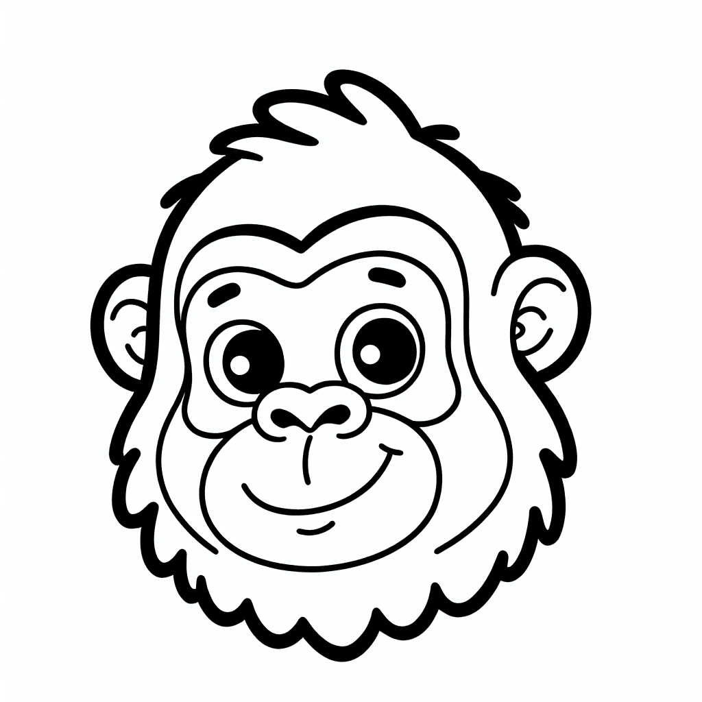 gorilla coloring pages