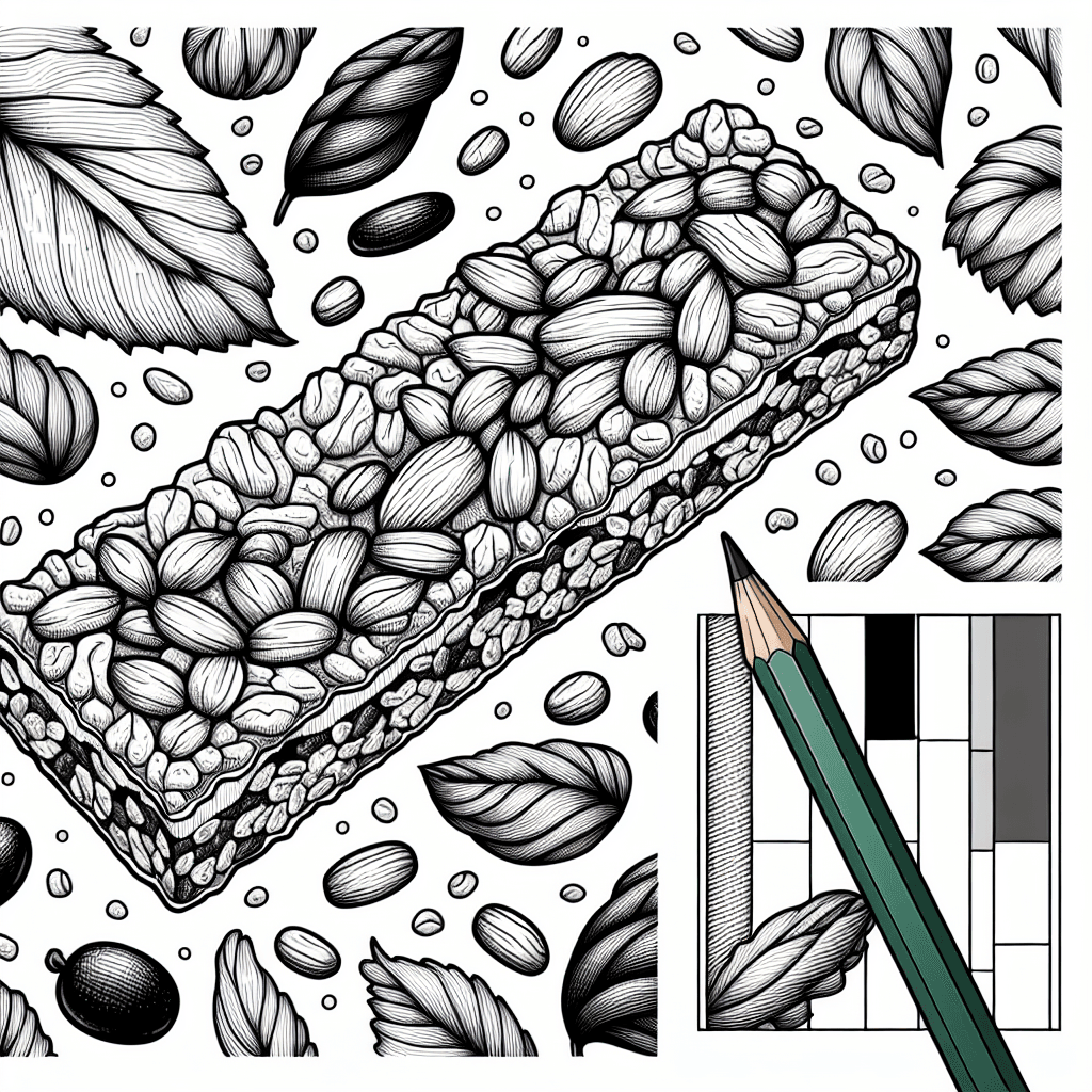 Additional granola bar coloring page 1