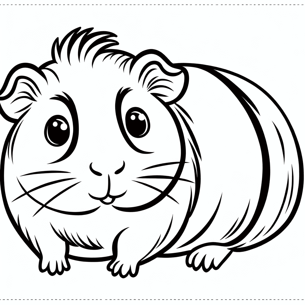 guinea pig coloring pages