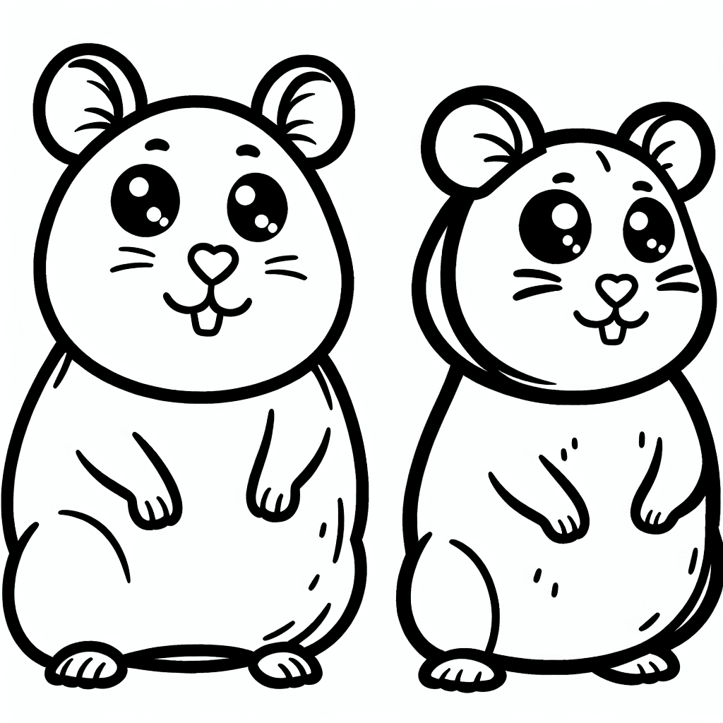 hamster coloring pages