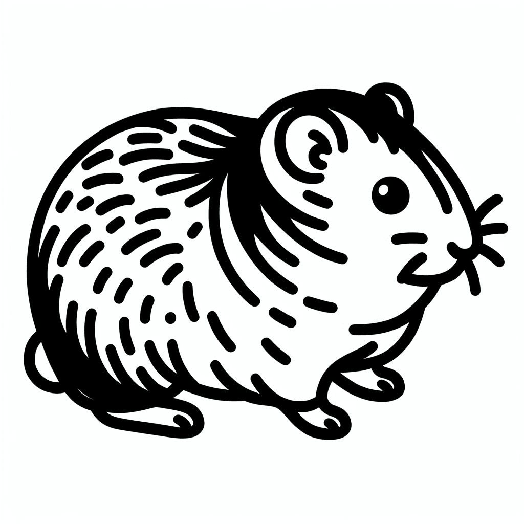 Additional hamster coloring page 1