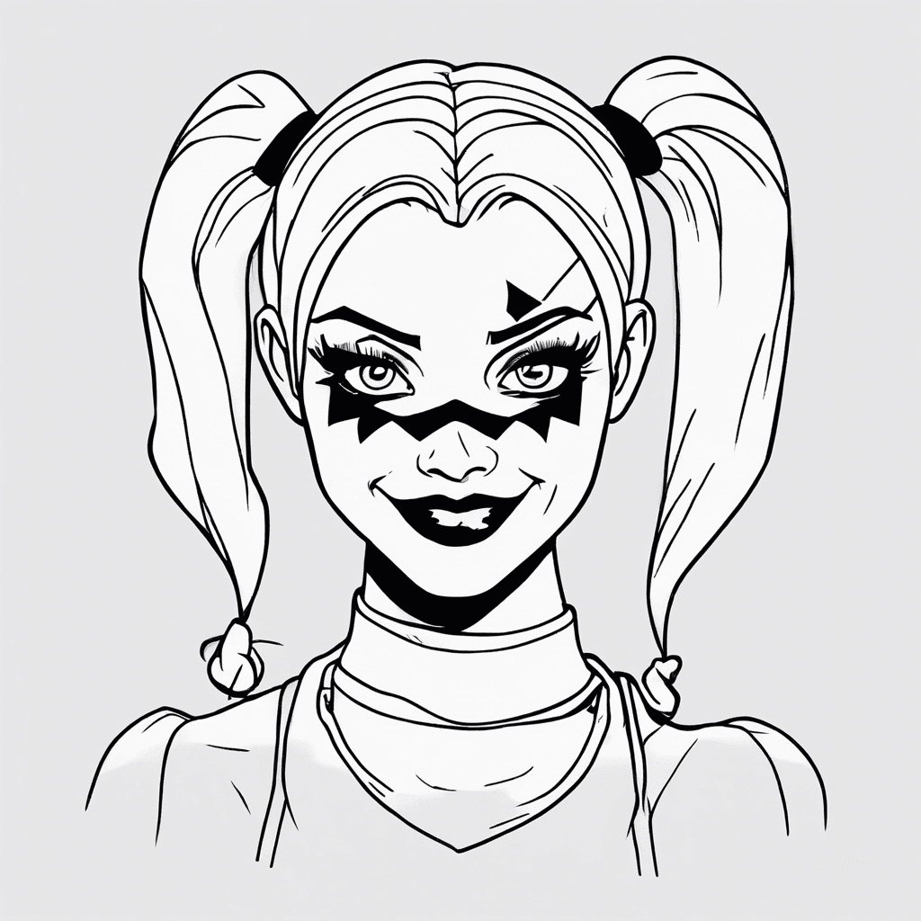 harley quinn coloring pages