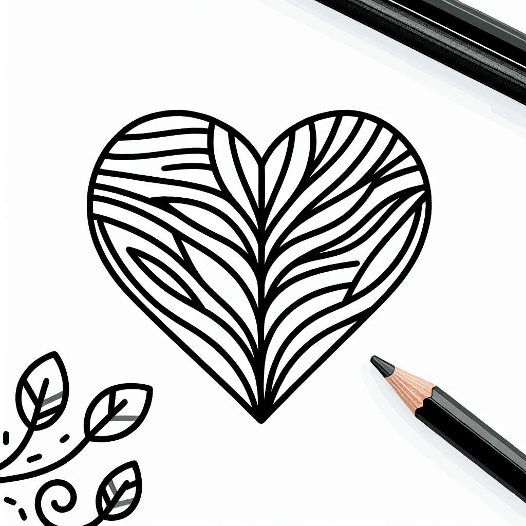 heart design coloring pages