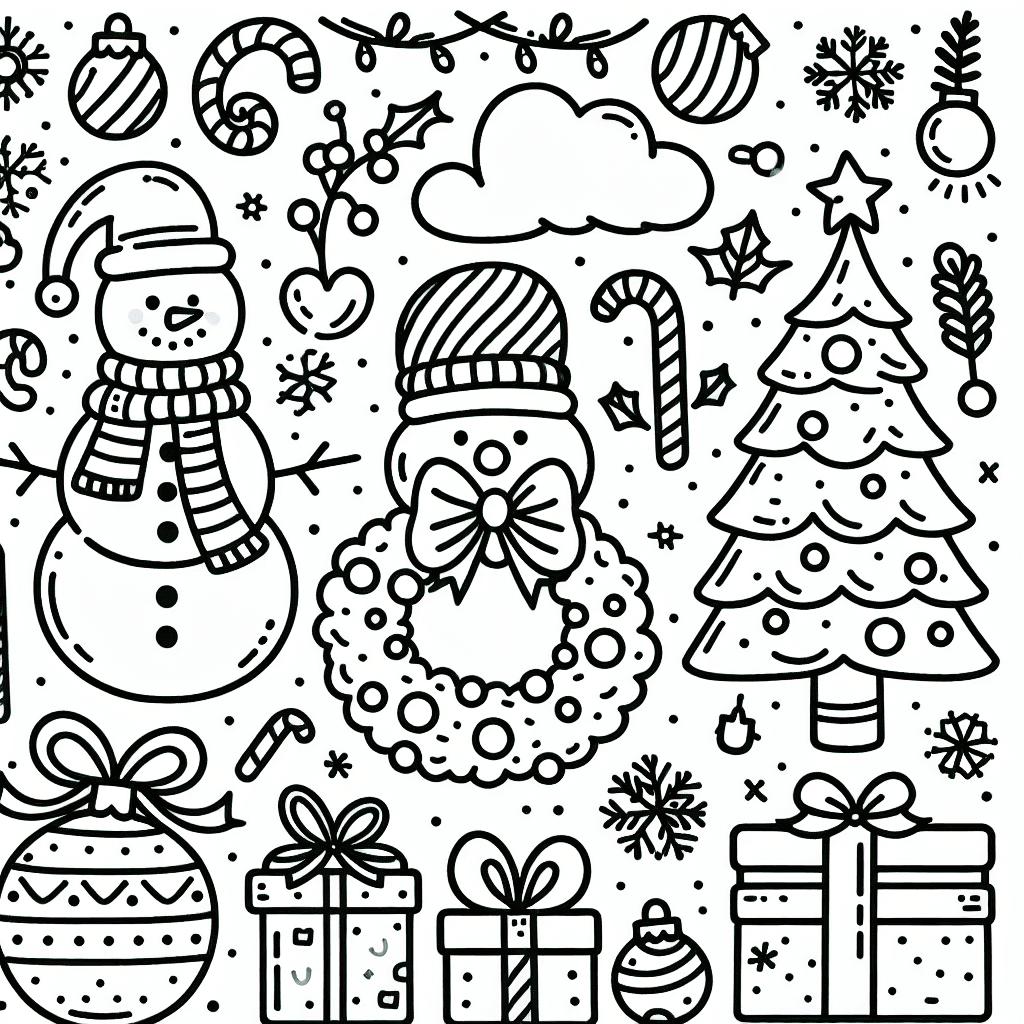 holidays coloring pages