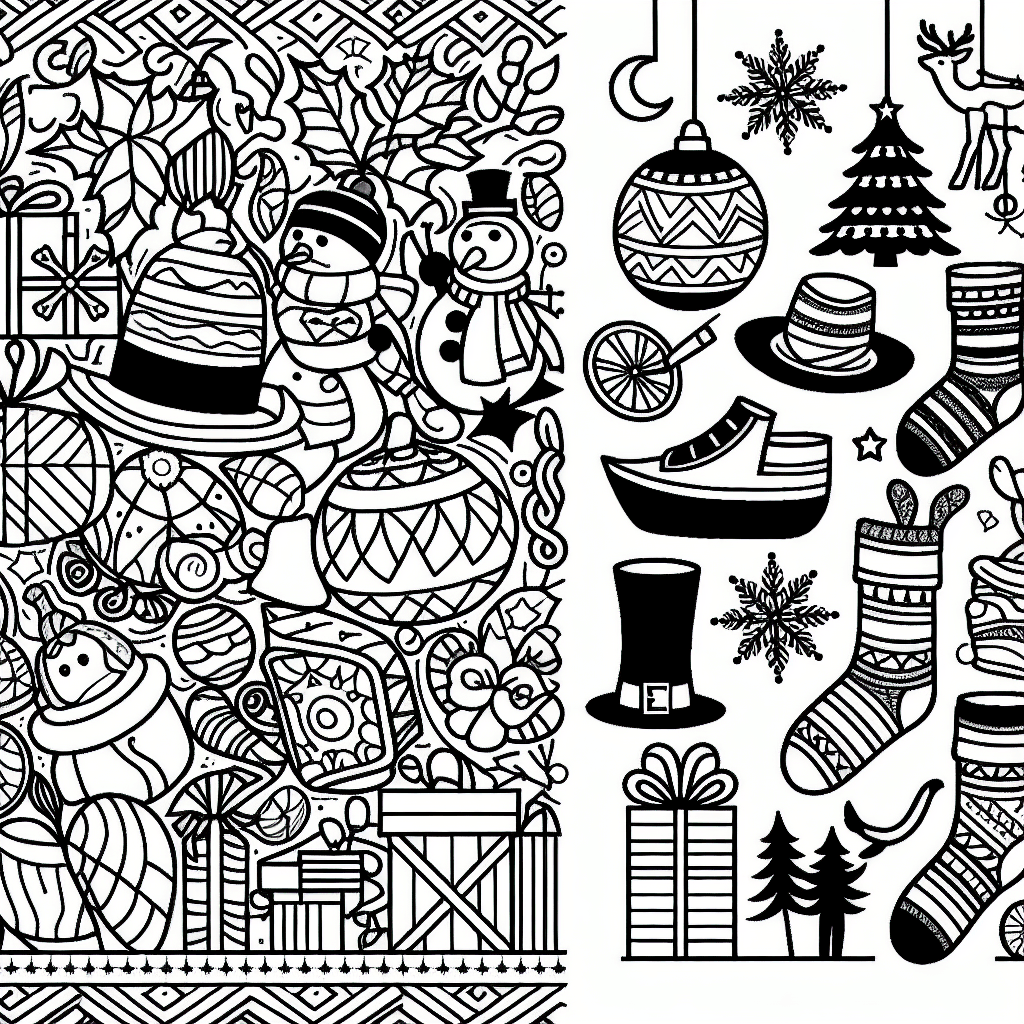 Additional holidays coloring page 1