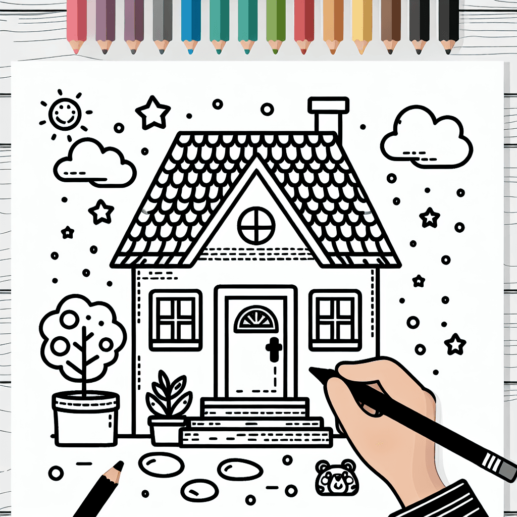 home coloring pages