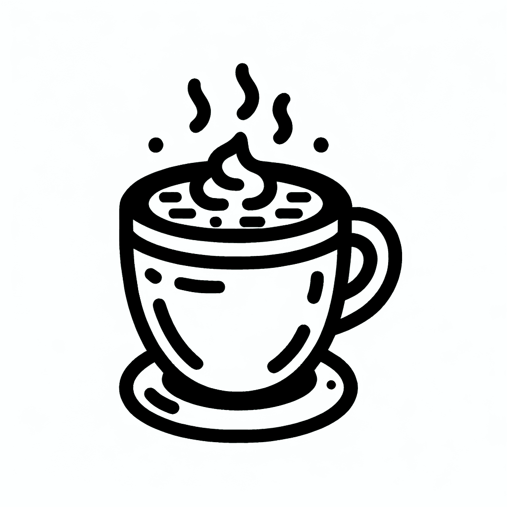 hot chocolate coloring pages