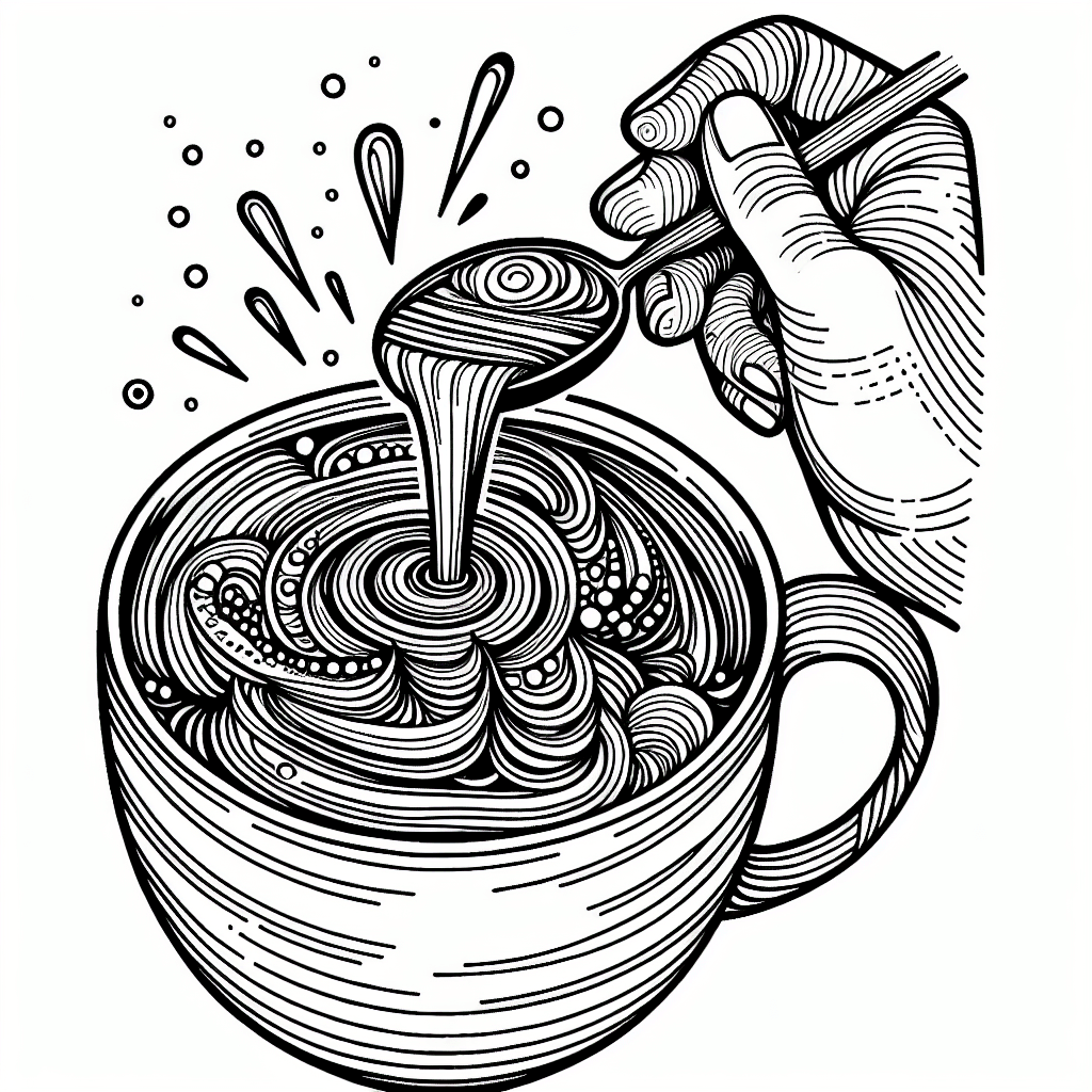 Additional hot chocolate coloring page 2