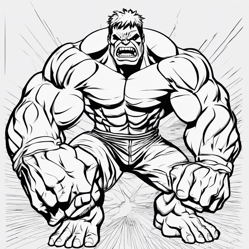 hulk smash coloring pages