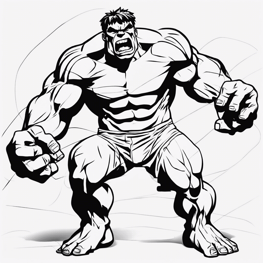 Additional hulk smash coloring page 2