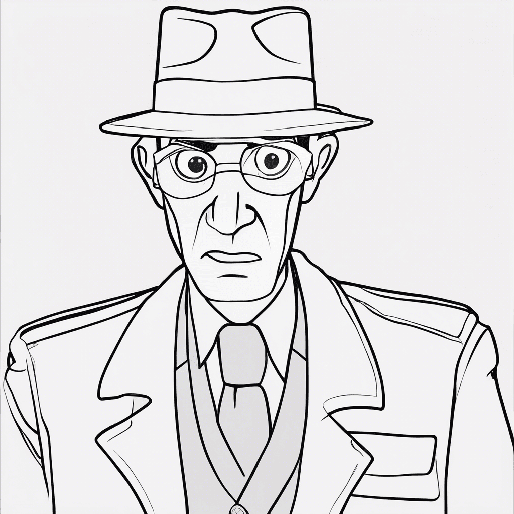 inspector gadget coloring pages