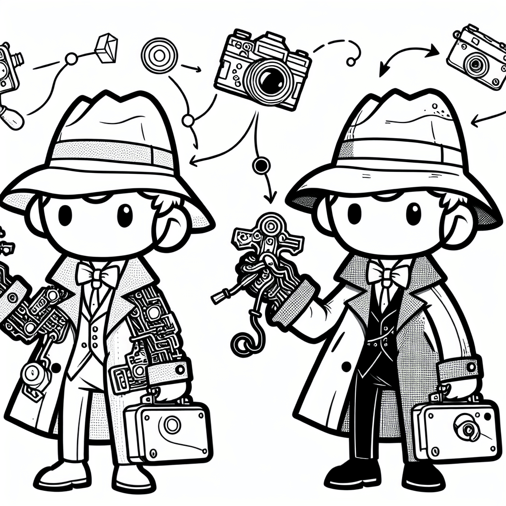 Additional inspector gadget coloring page 2