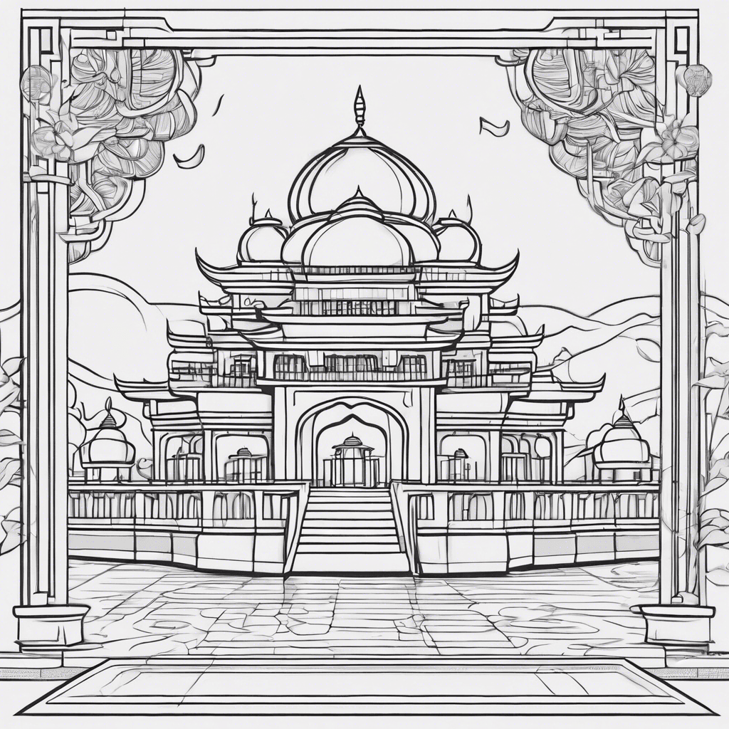 Additional jasmine palace coloring page 1