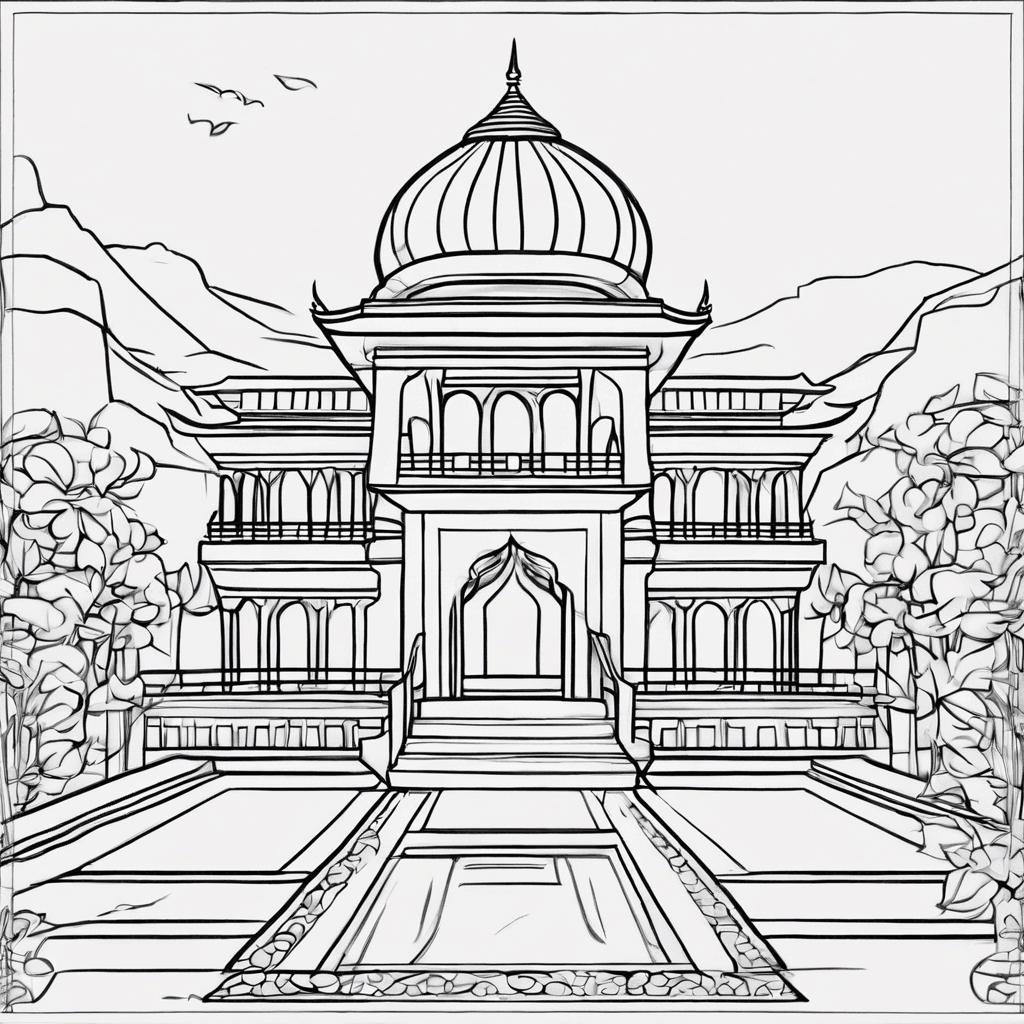 Additional jasmine palace coloring page 2