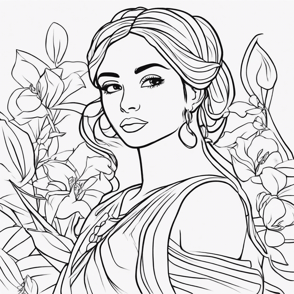 Additional jasmine coloring page 2