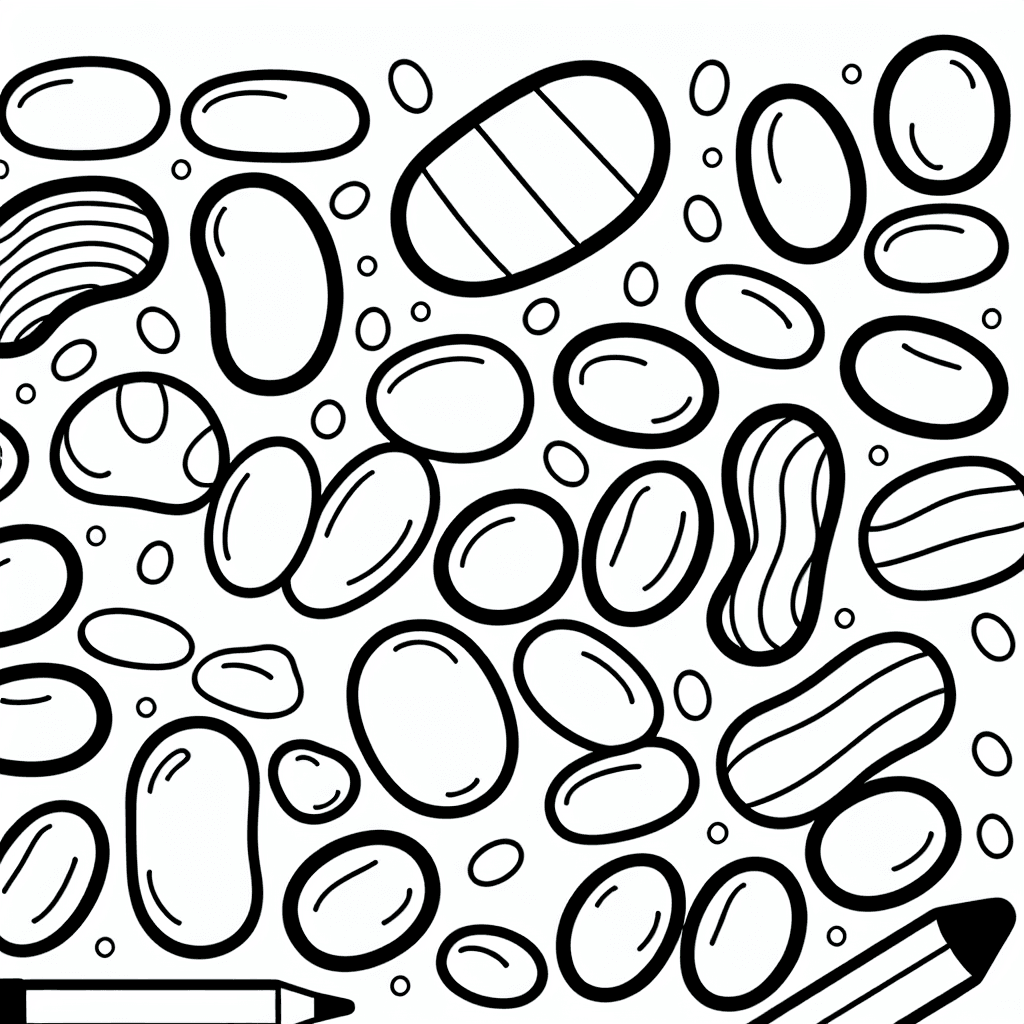 jelly beans coloring pages