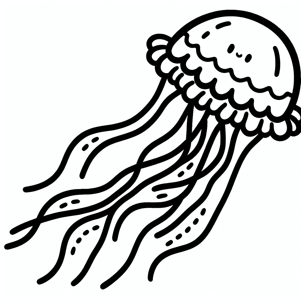 jellyfish coloring pages