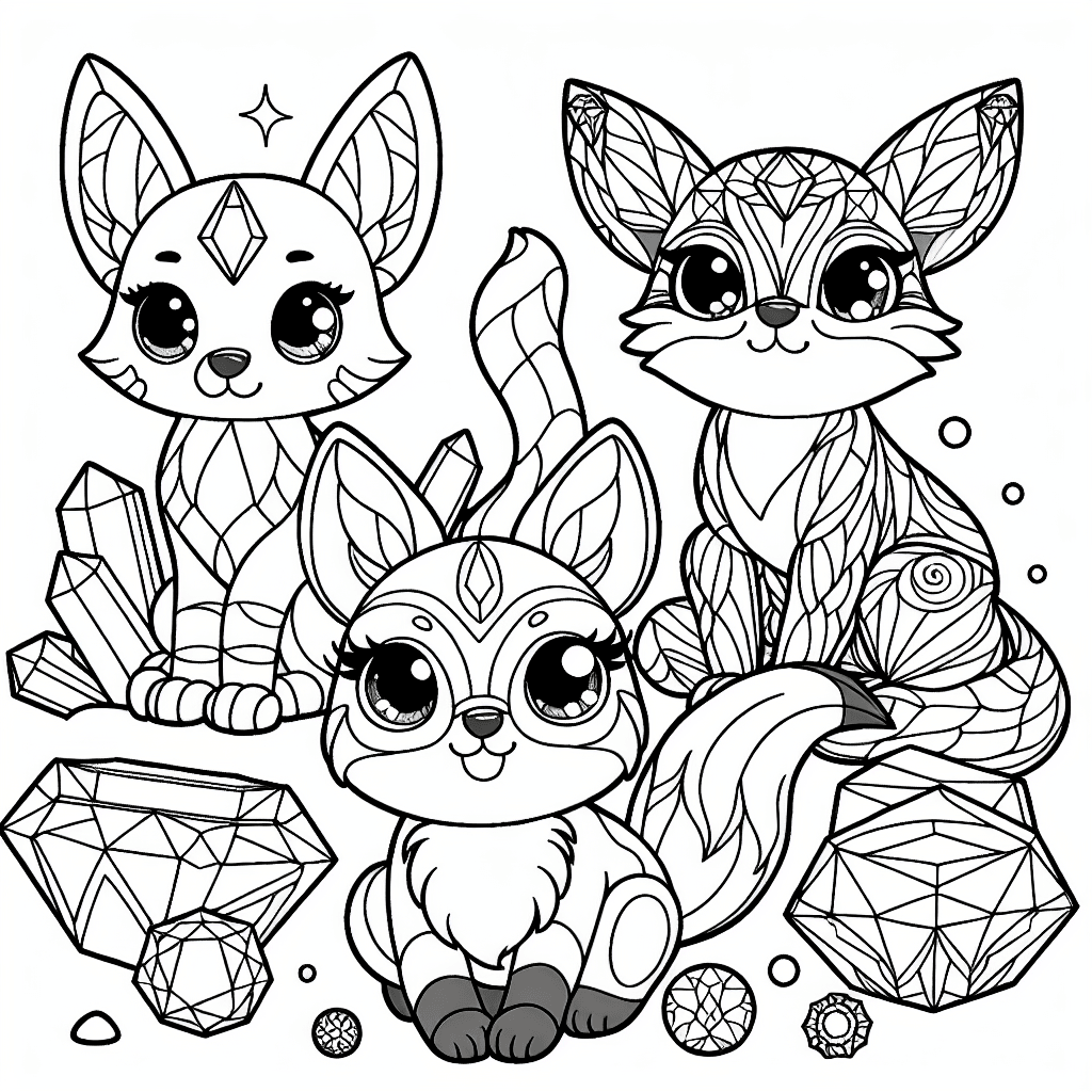 Additional jewelpet friends coloring page 1