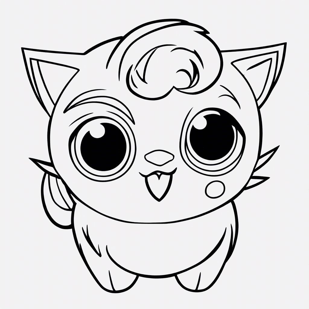 Additional jigglypuff coloring page 2