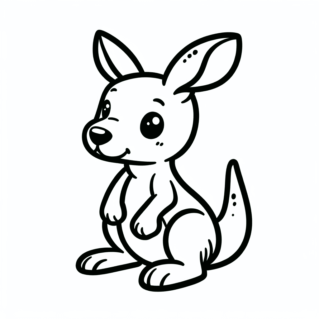 kangaroo coloring pages