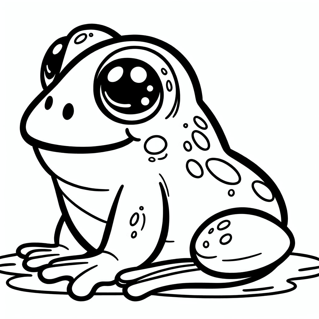 Additional keroppi frog coloring page 1