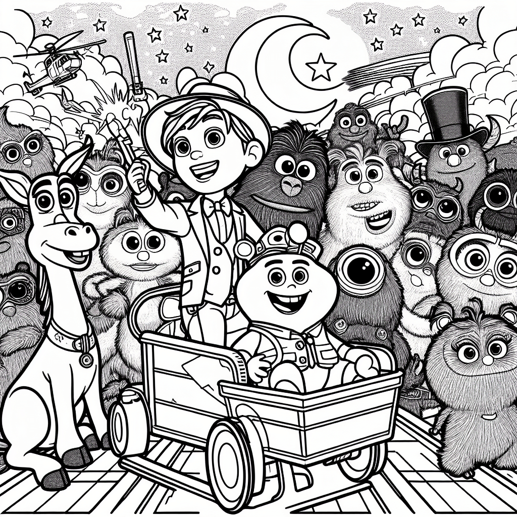 Additional kids movies coloring page 1