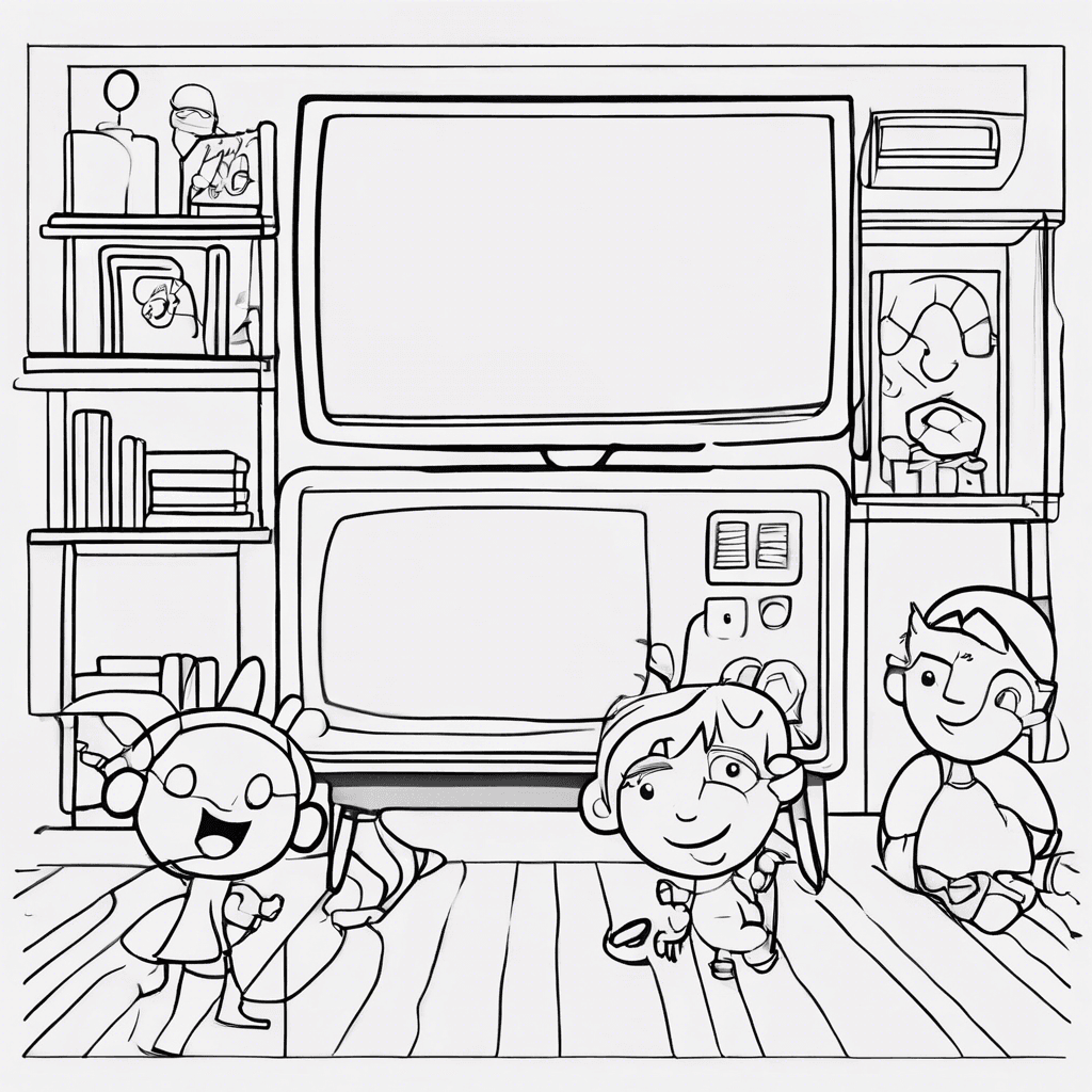 Additional kids tv shows coloring page 2