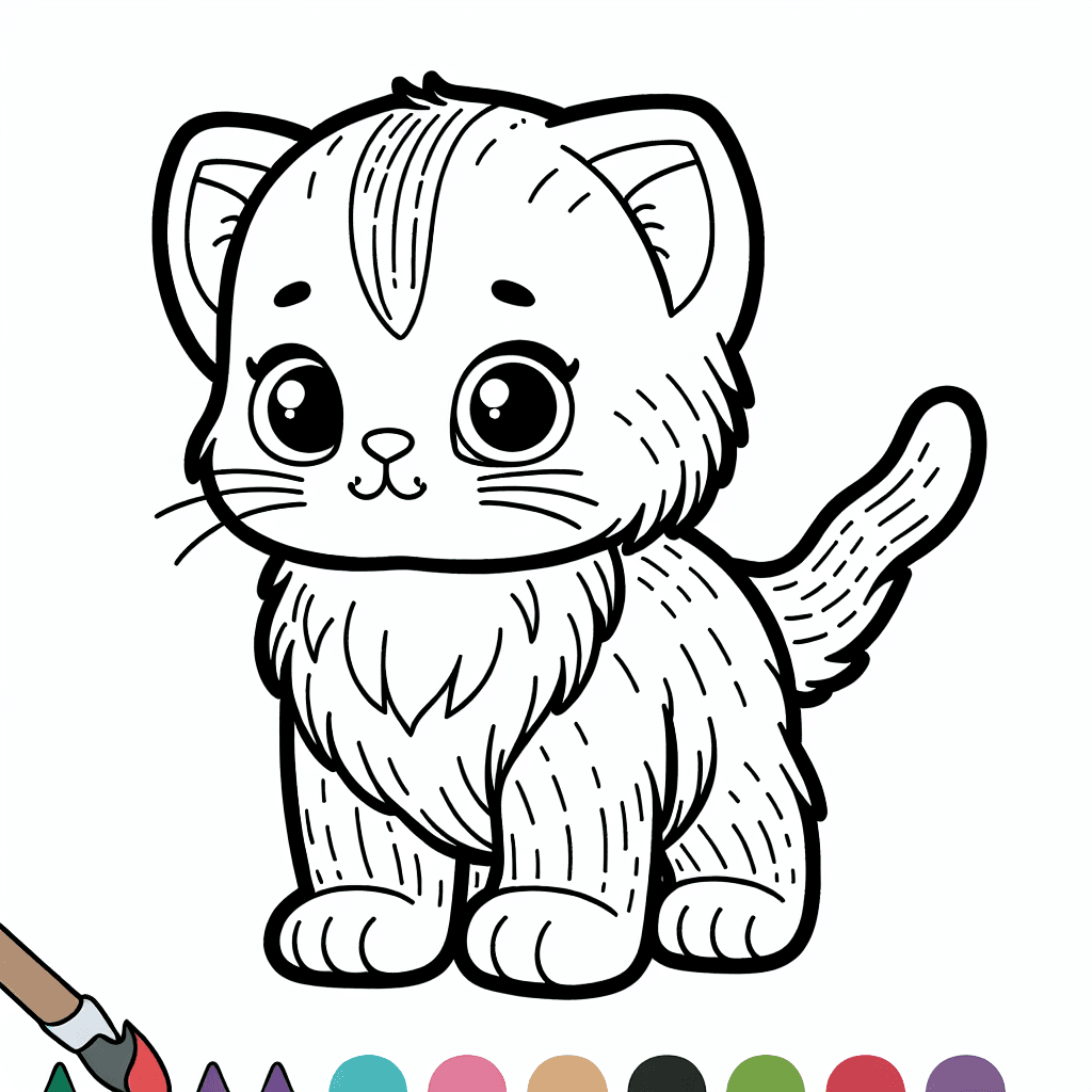 kitten coloring pages