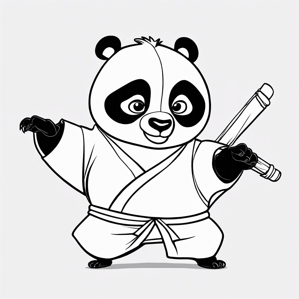 kung fu panda coloring pages