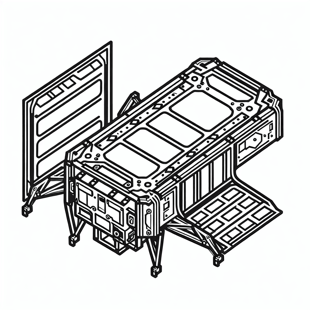 landing module coloring pages