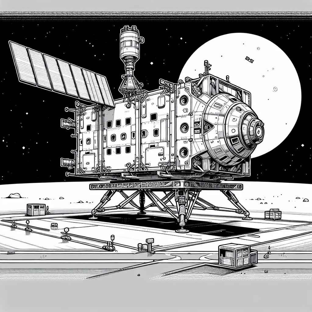 Additional landing module coloring page 1