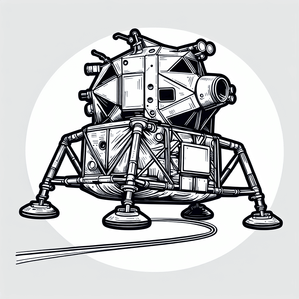 Additional landing module coloring page 2