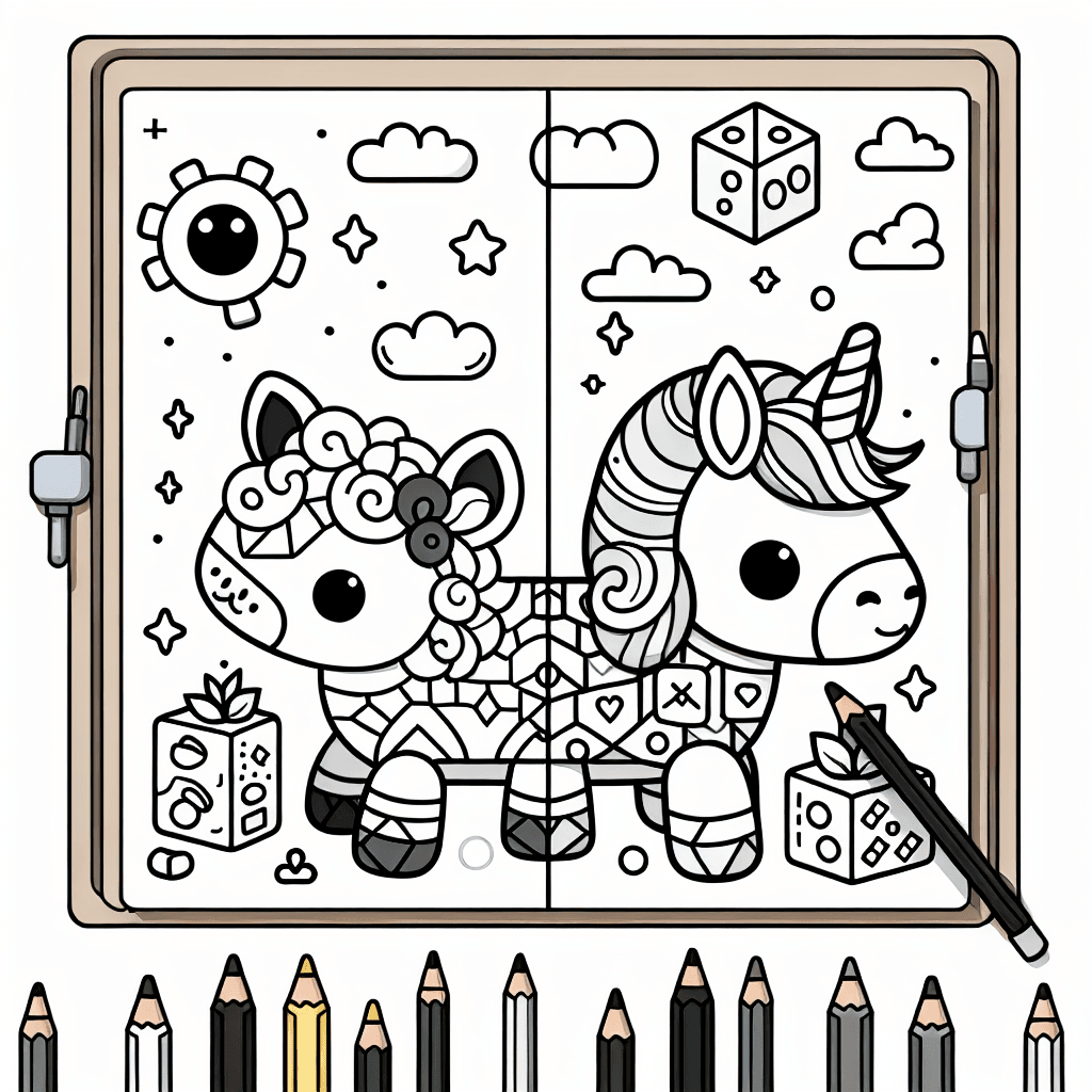 Additional learning game coloring page 1