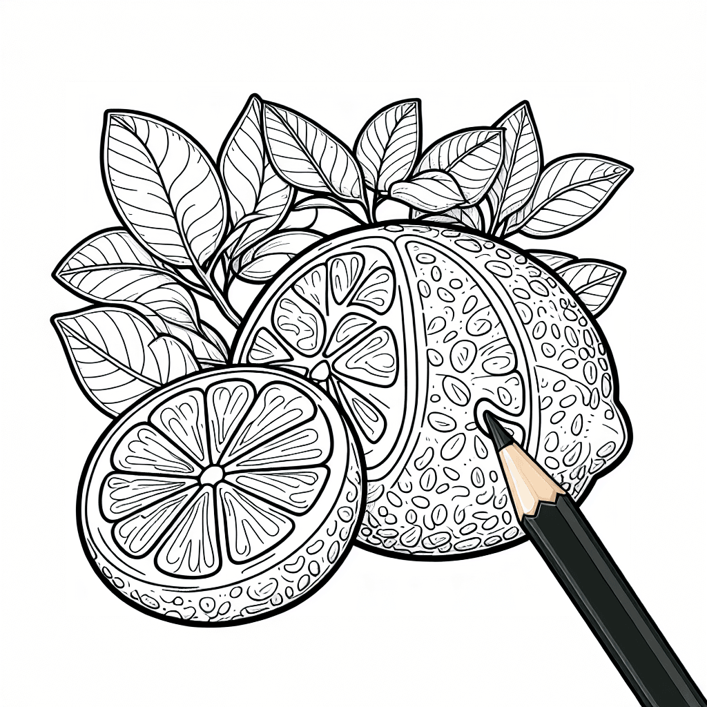 Additional lemon sour coloring page 1