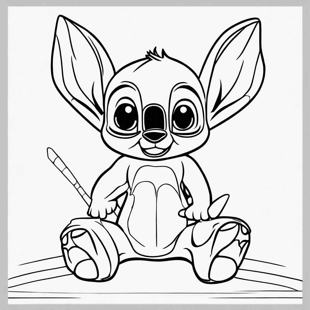 Additional lilo stitch coloring page 1