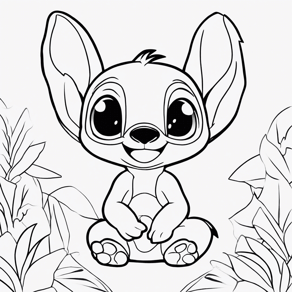 Additional lilo stitch coloring page 2