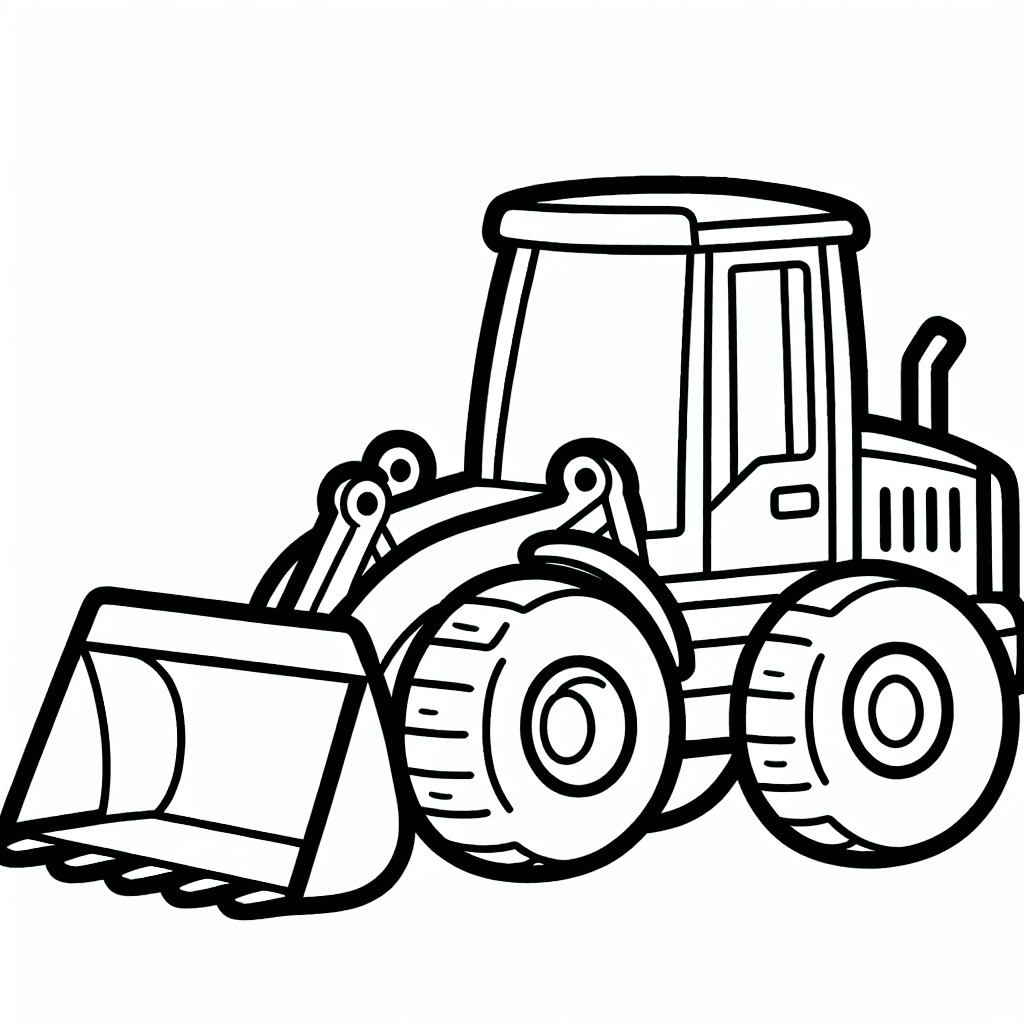 loader front coloring pages