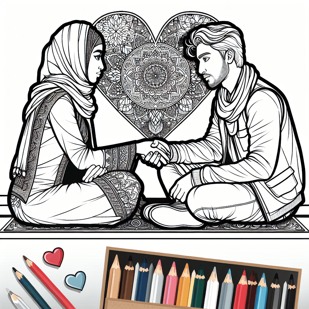 Additional love message coloring page 2