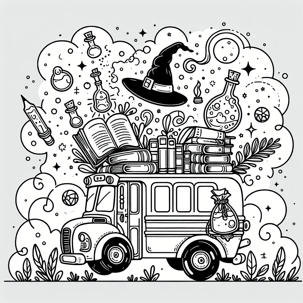 magic school bus coloring pages