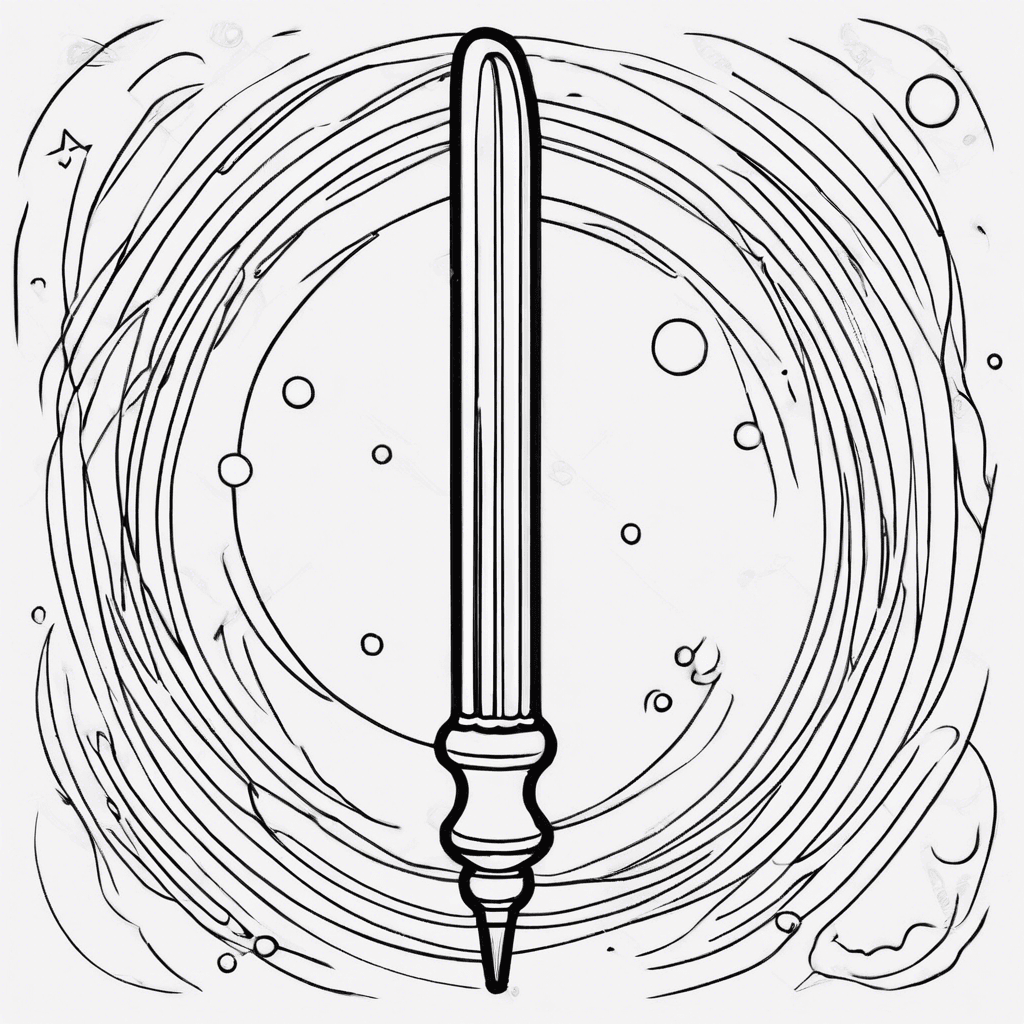 magic wand coloring pages