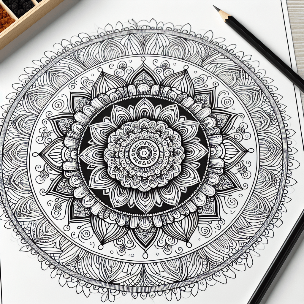 Additional mandalas coloring page 1