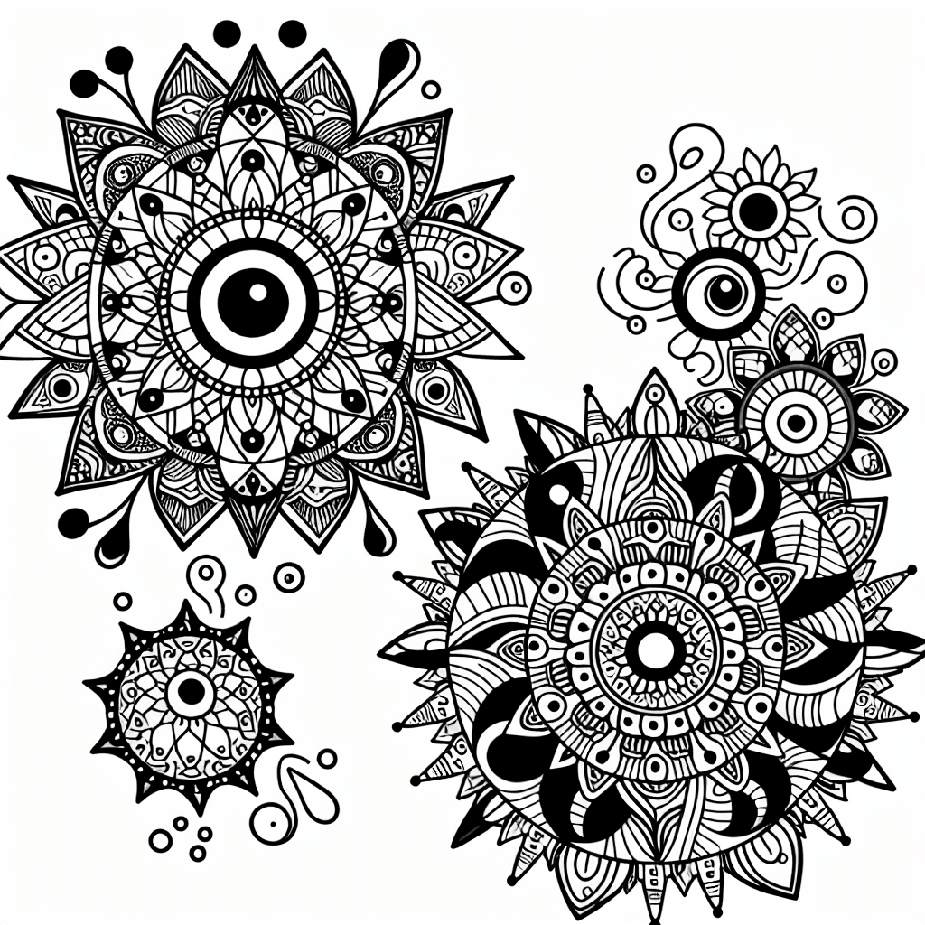 Additional mandalas coloring page 2