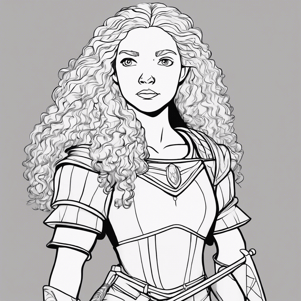 merida brave coloring pages