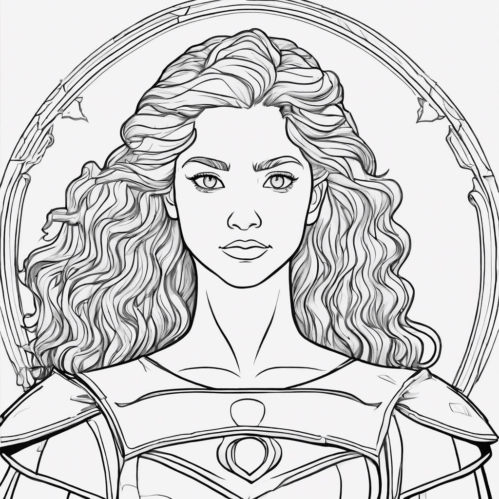 Additional merida brave coloring page 2