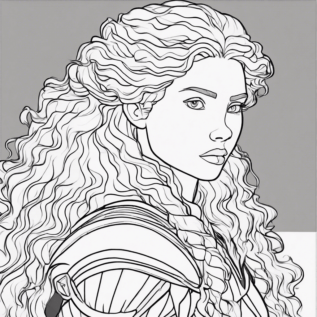 Additional merida coloring page 1