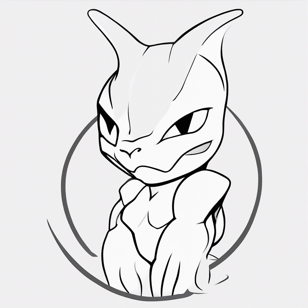 mewtwo coloring pages