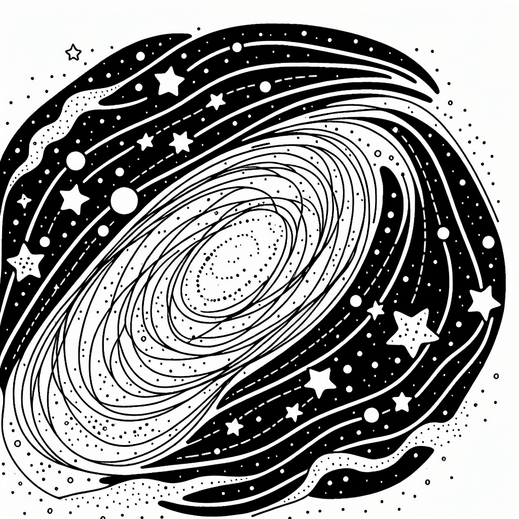 milky way coloring pages